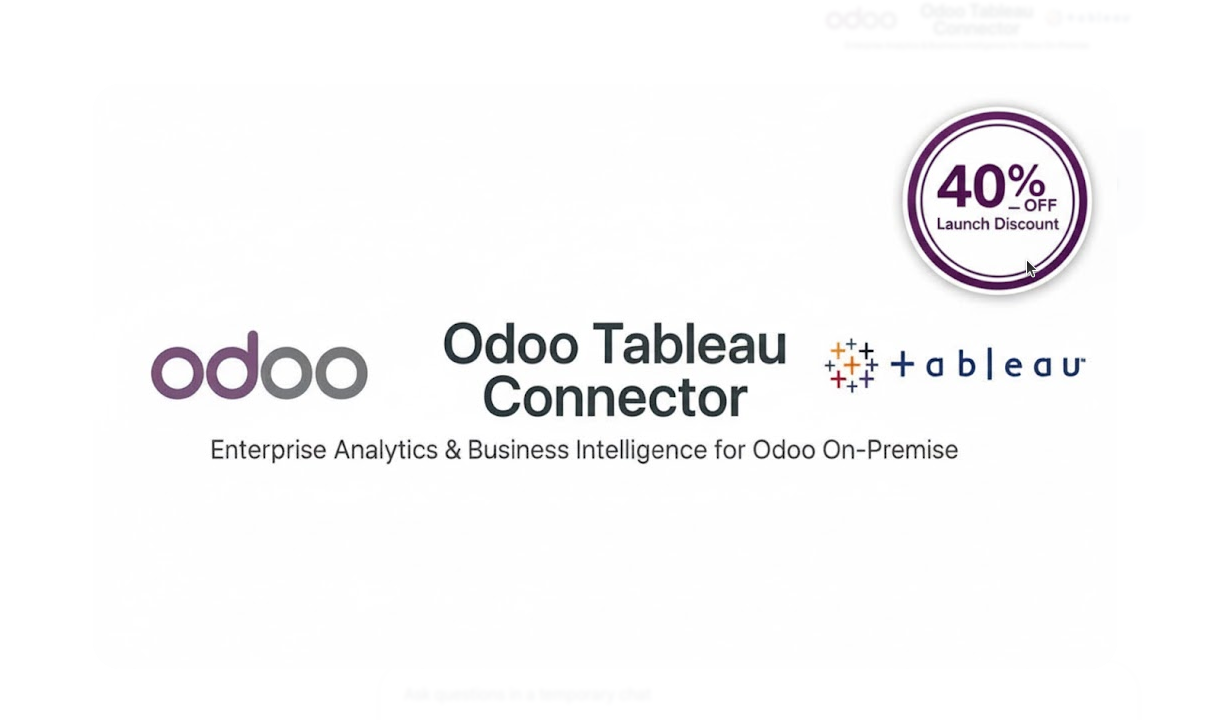 Odoo to Tableau Connector
