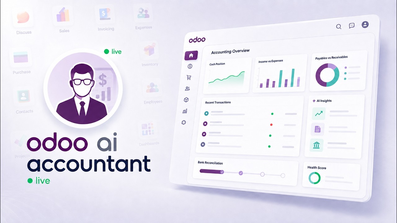Odoo AI Accounting — Bank Reconciliation, Fraud & Duplicate Detection (Live Demo) — video thumbnail